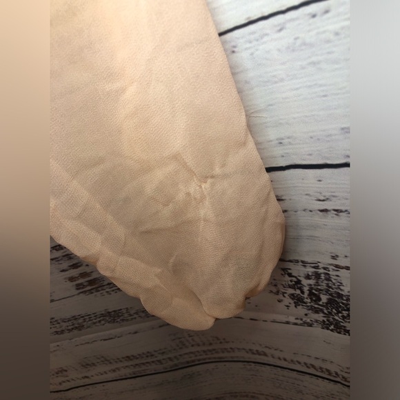 Peach Chiffon Women's Top with Pearl Straps XS🍑 - Picture 9 of 10